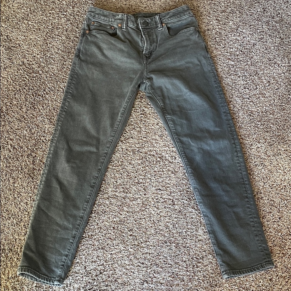 American Eagle Outfitters Men's Dark Gray Easyflex Jeans
